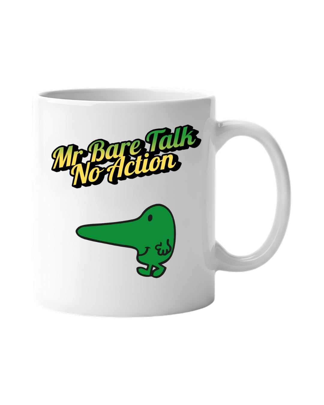 Mr Bare Talk No Action Mug