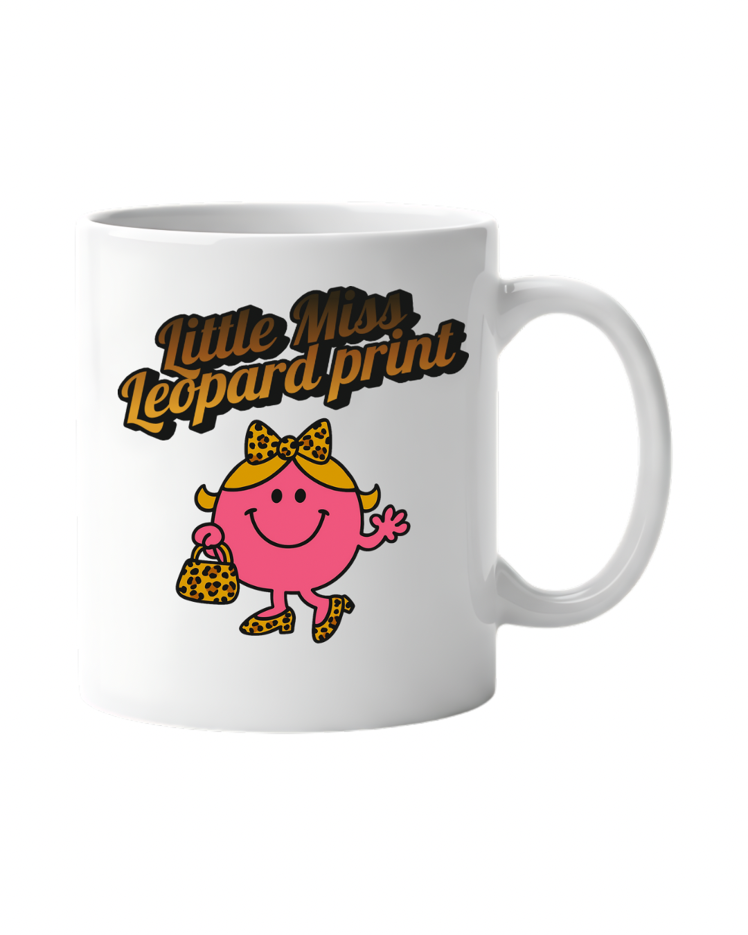 Little Miss Leopard Print Mug