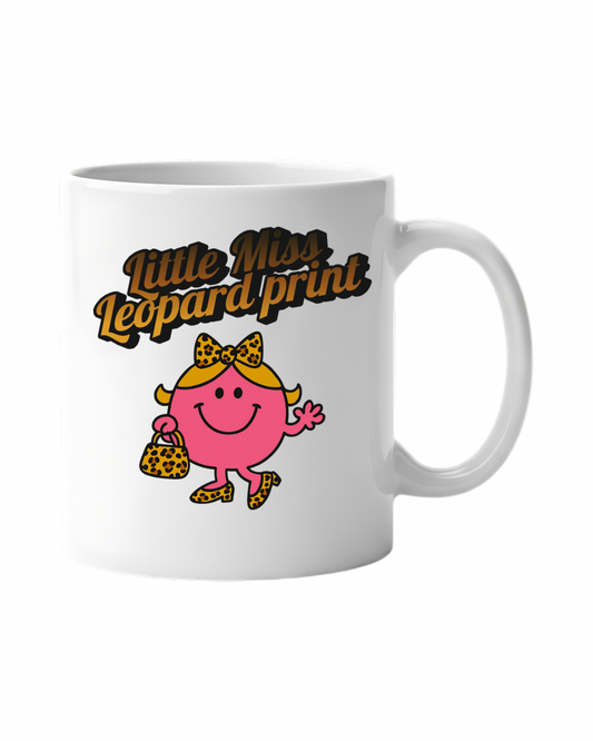 Little Miss Leopard Print Mug